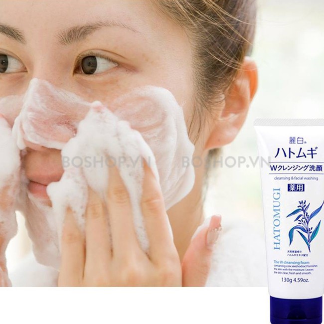 Sữa Rửa Mặt Hatomugi Cleansing &amp; Facial Washing 130g