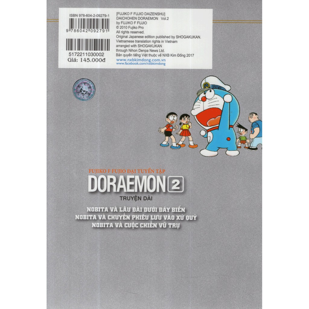 Sách - Fujiko F Fujio Đại Tuyển Tập - Doraemon Truyện Dài (Tập 2) | BigBuy360 - bigbuy360.vn