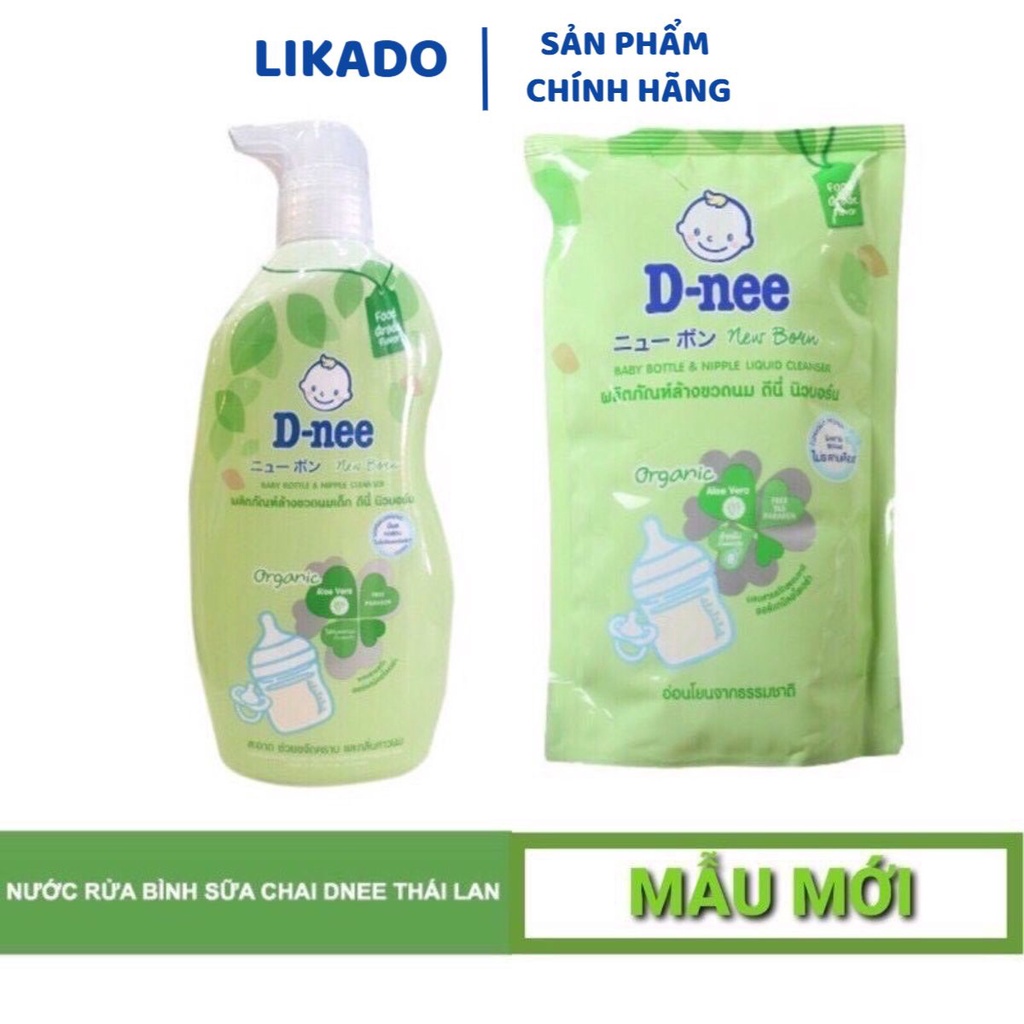 Chai nước rửa bình sữa, rau củ Dnee 620ml( 1 chai)