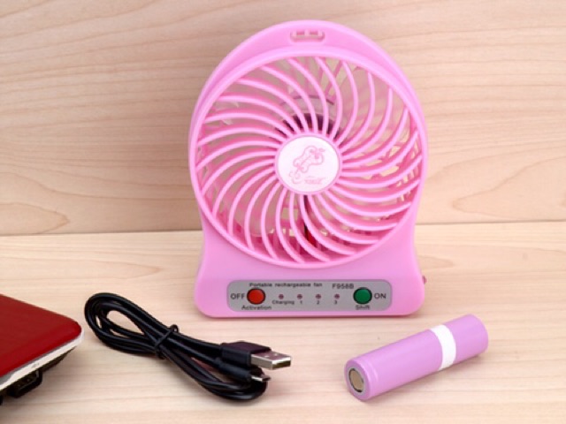 Quạt Sạc Cầm Tay Mini 3 Chế Độ | BigBuy360 - bigbuy360.vn