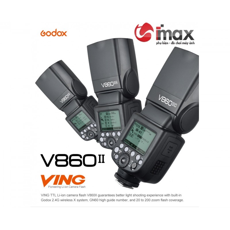 FLASH GODOX V860II FOR CANON,NIKON,SONY