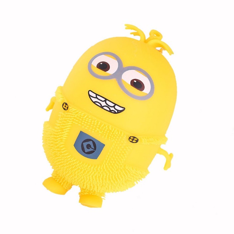 Đồ Chơi Xả Stress Nắn Bóp Hình Minion Có Dây Bungee Phát Sáng Giúp Giảm Căng Thẳng Mệt Mỏi Kích Thước 15x9 cm.