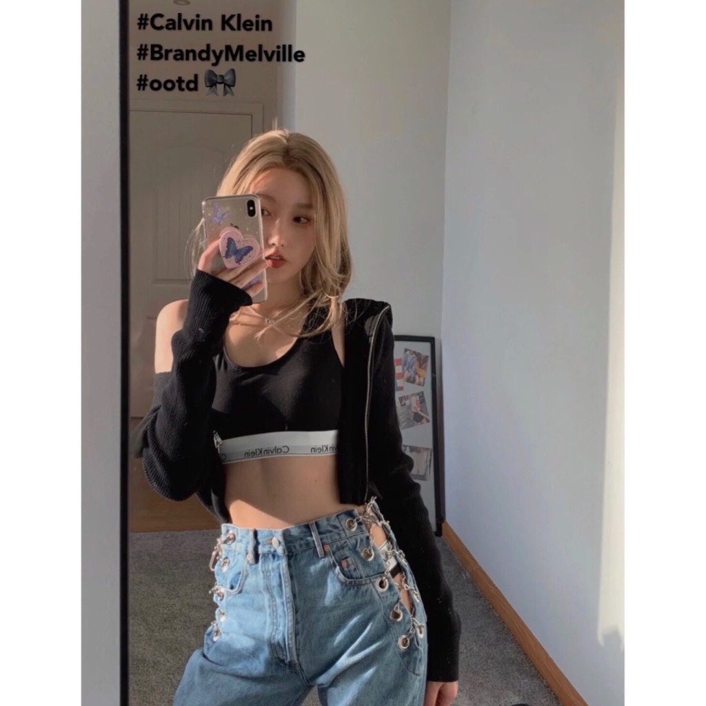 Áo lót/Bra CK chất cotton thể thao năng động có đệm lót loại dây to,sexy gợi cảm dành cho nữ | BigBuy360 - bigbuy360.vn