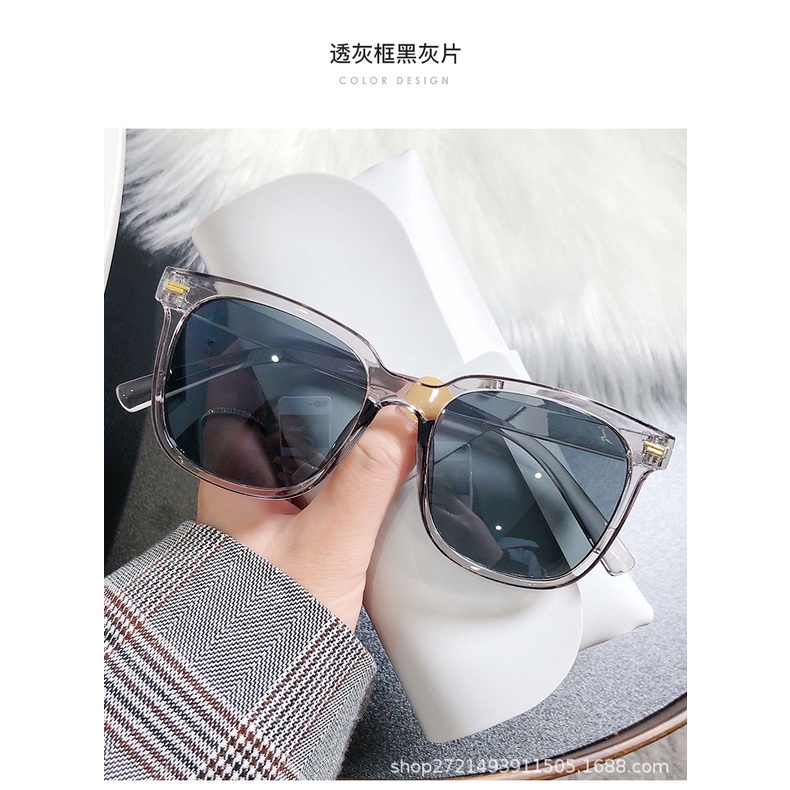 Kính mát gọng vuông chống bức xạ phong cách retro thời trang hè dành cho nam nữ ks28