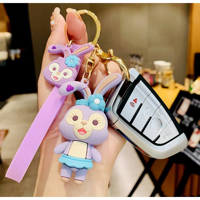 Móc Khóa silicon THỎ cưng cute dễ thương.