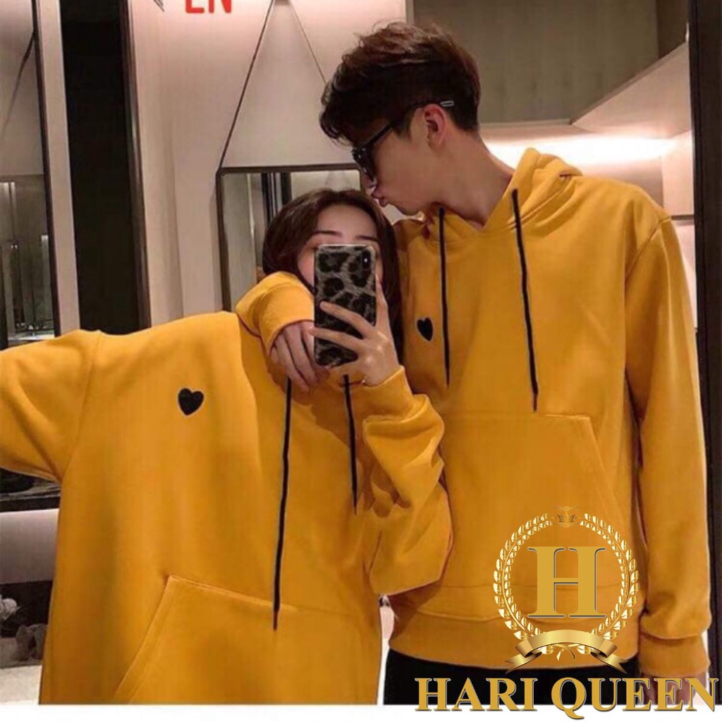 Áo hoodie dôi tim đen (2 chiếc) LNG1019