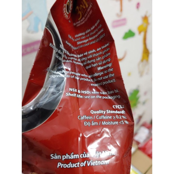 Cà phê sữa hòa tan 3in1 Highlands Coffee bịch 50 gói*17g