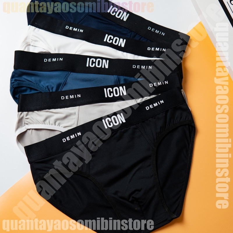 Combo quần sip tam giác, chéo I.CON chất vải thun lạn mát,thấm hút mồ hôi,ko nhăn,ko xù,mặc thoải mái  dễ vận động
