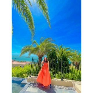 Đầm maxi đan dây đi biển