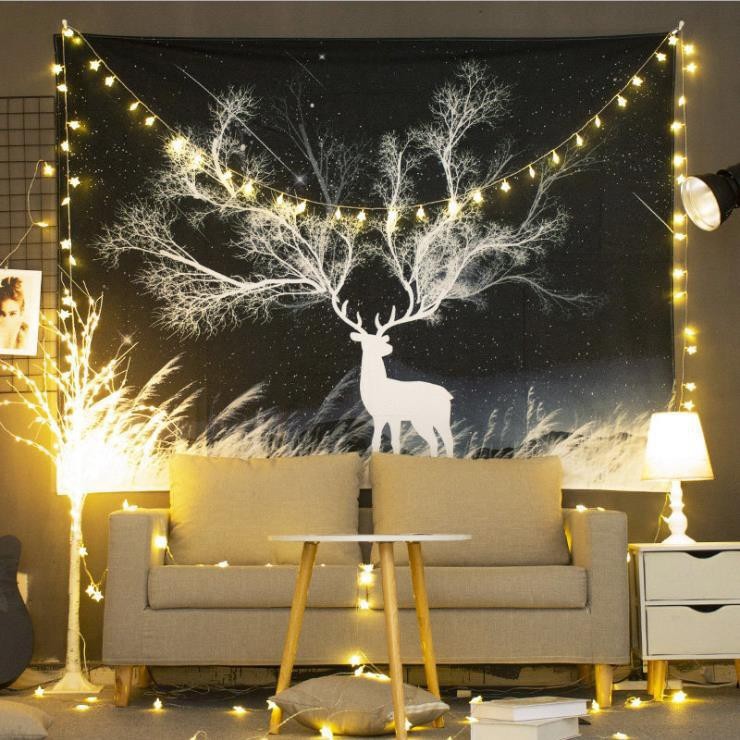 [Hàng Loại 1] Vải treo tường -thảm treo tường -Decor vintaghe anime có in hình theo yếu cầu (150x130cm, TẶNG móc treo)