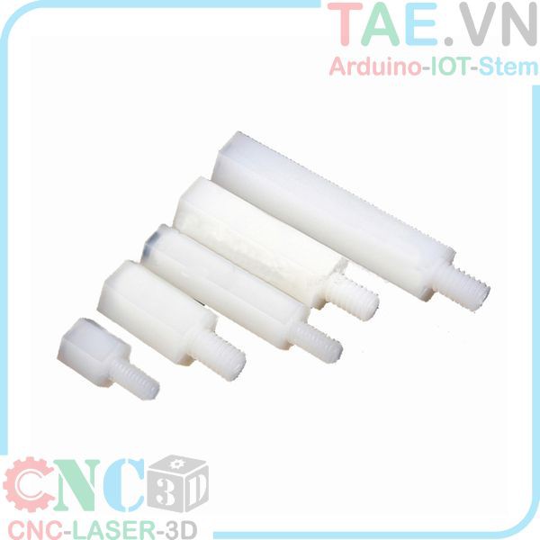 Ốc Nhựa M3 Đực - Cái Lục Giác
