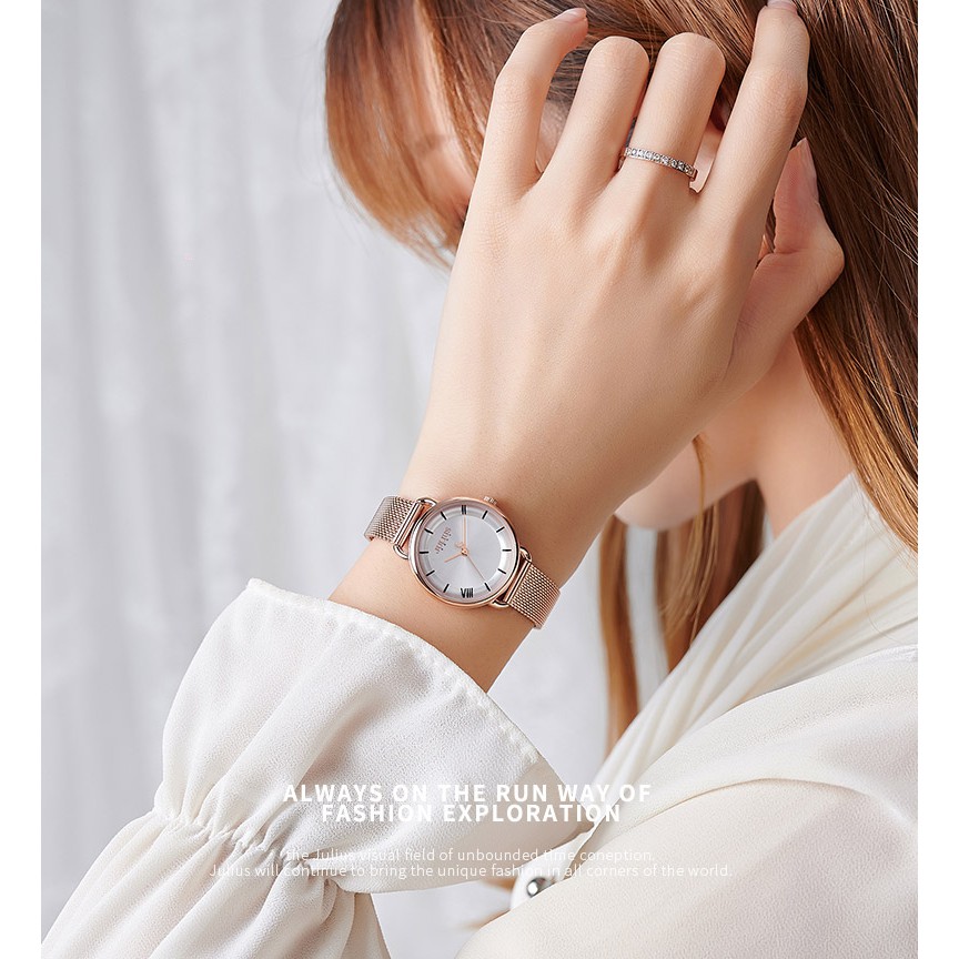 Đồng hồ nữ Julius Ja-1268 dây thép