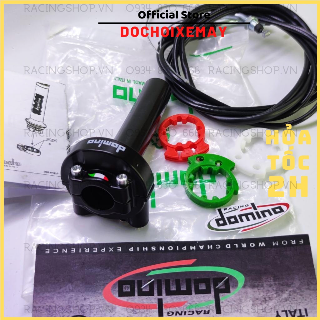 Cùm tăng tốc domino 2 dây ga cao cấp cho xe máy sirius wave exciter vario winner satria sonic vision sh DOCHOIXEMAY