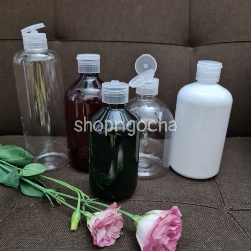 Chai Chiết Mĩ Phẩm ❤ GIÁ RẺ NHẤT ❤ Chai nhựa pet Nắp bật 300ml,500ml chiết mỹ phẩm , phụ kiện du lịch