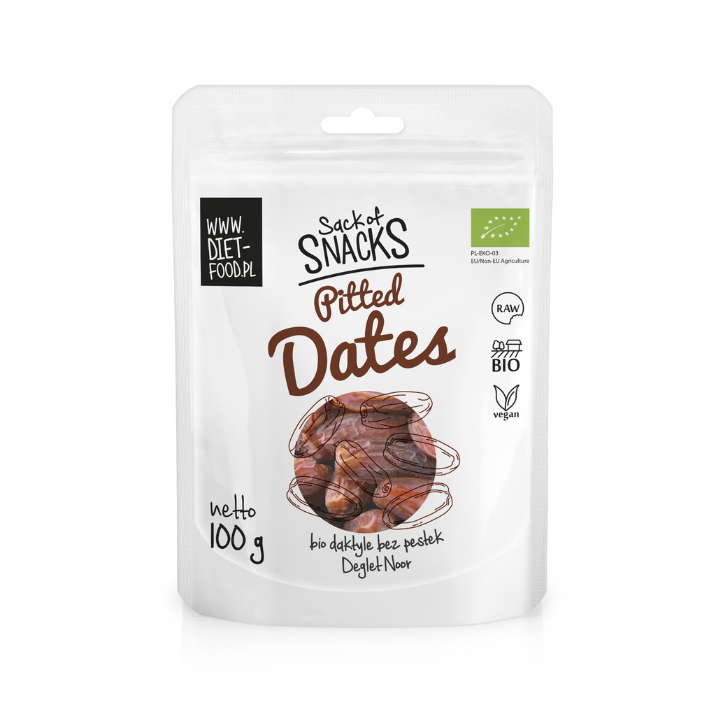 [DIET FOOD] CHÀ LÀ HỮU CƠ TÁCH HẠT (100g) - Organic Pitted Dates