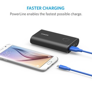Cáp sạc ANKER Powerline Micro-USB 1.8m A8133H31 (Xanh)