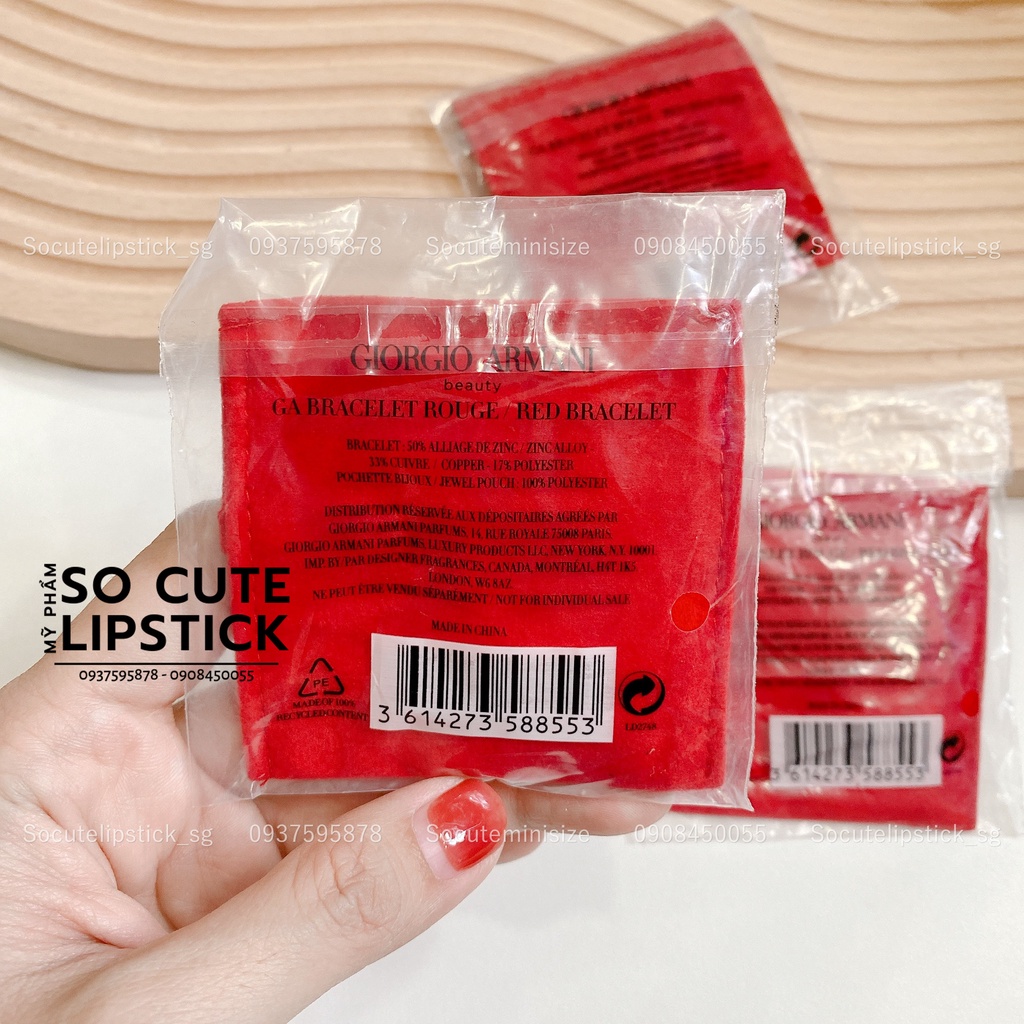 Vòng tay Gift Hãng Giiorgio Armani Màu Đỏ