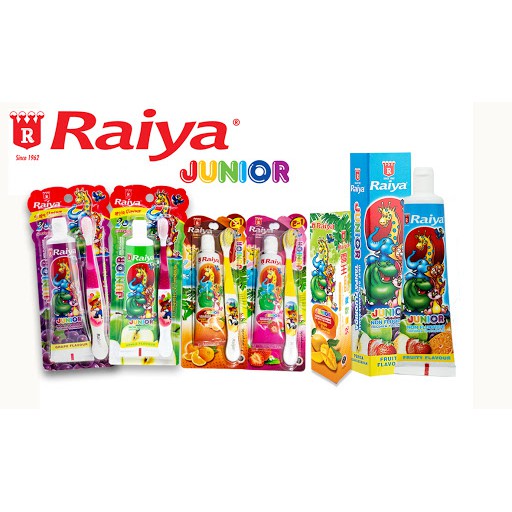 Bộ kem đánh răng Raiya kẹp bàn chải