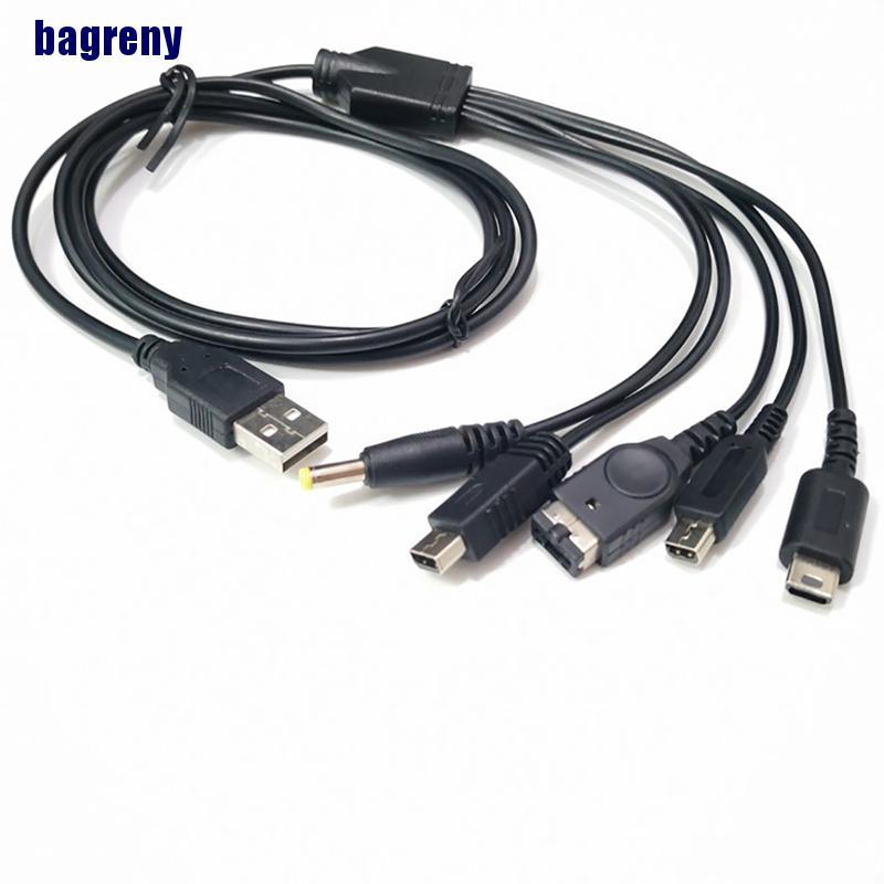 Dây Cáp Sạc Usb 5 Trong 1 Đa Năng Cho Máy Chơi Game