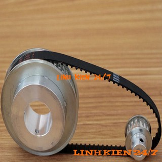 BỘ PULY BÁNH RĂNG TRỤC 5MM DÂY TRUYỀN ĐỘNG XL-120MM