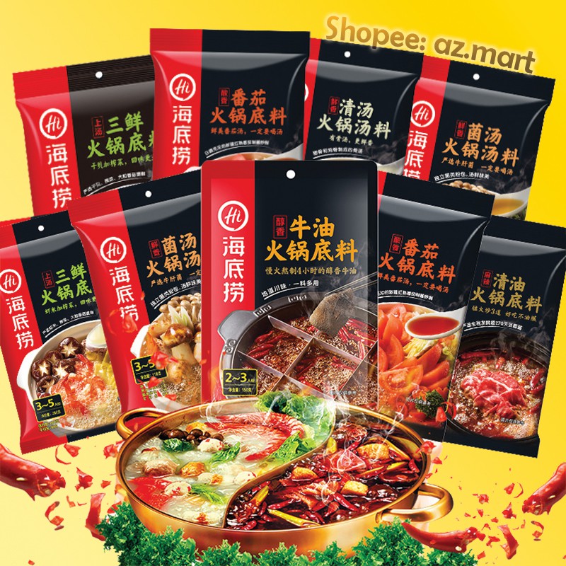 [Mã GROSALE55 giảm 8% đơn 500K] Gia Vị Lẩu Haidilao Thượng Hạng Cốt Lẩu Haidilao Hot Pot Đủ Vị