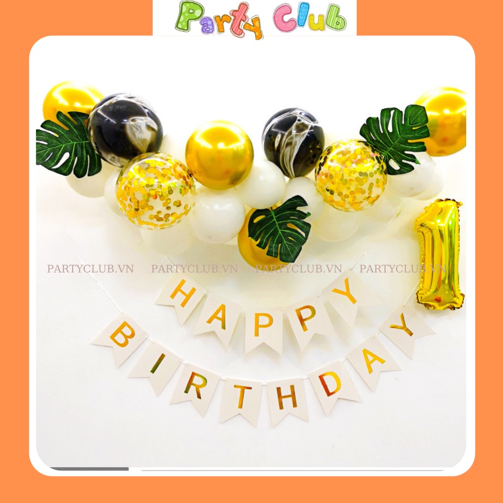 Set bóng trang trí sinh nhật cho bé tại nhà mẫu DG-001
