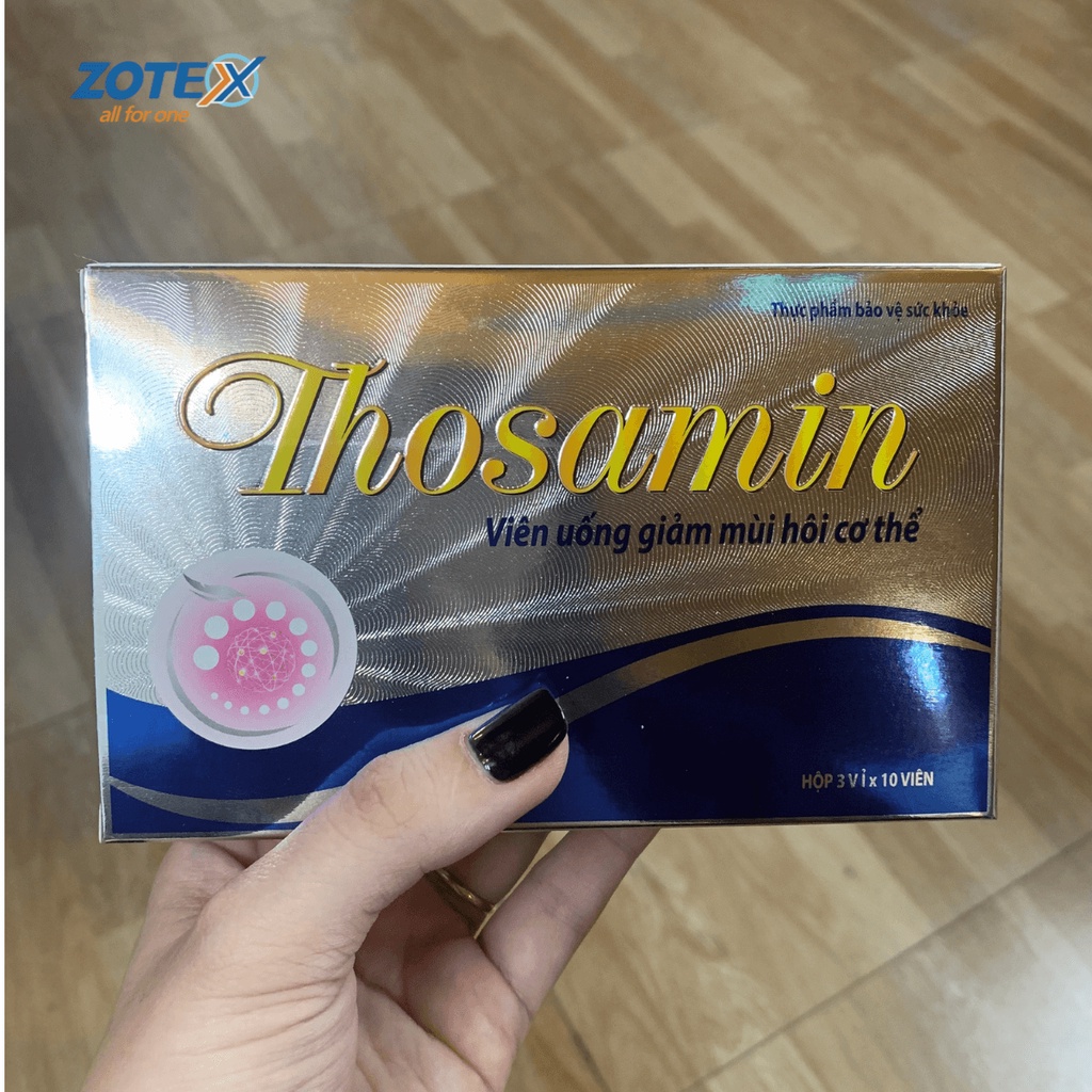 Viên uống khử mùi cơ thể Thoasamin giảm hôi nách hôi chân hôi miệng