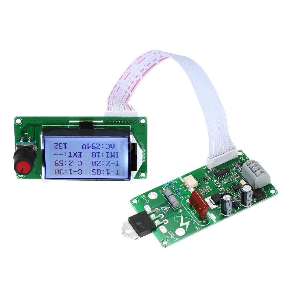 100A Digital LCD Double Pulse Encoder Spot Welder Machine Time Control Module Board