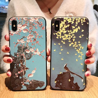 Ốp lưng in hoạ tiết hình hoa lá ip 5/5s/6/6plus/6s/6s plus/6/7/7plus/8/8plus/x/xs/xs/11/11pro/11promax