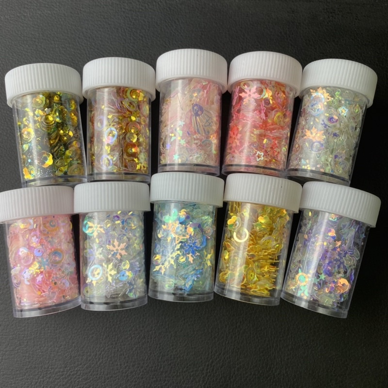 Nhũ kim tuyến mix siêu đẹp - Trang trí nail, resin KT001