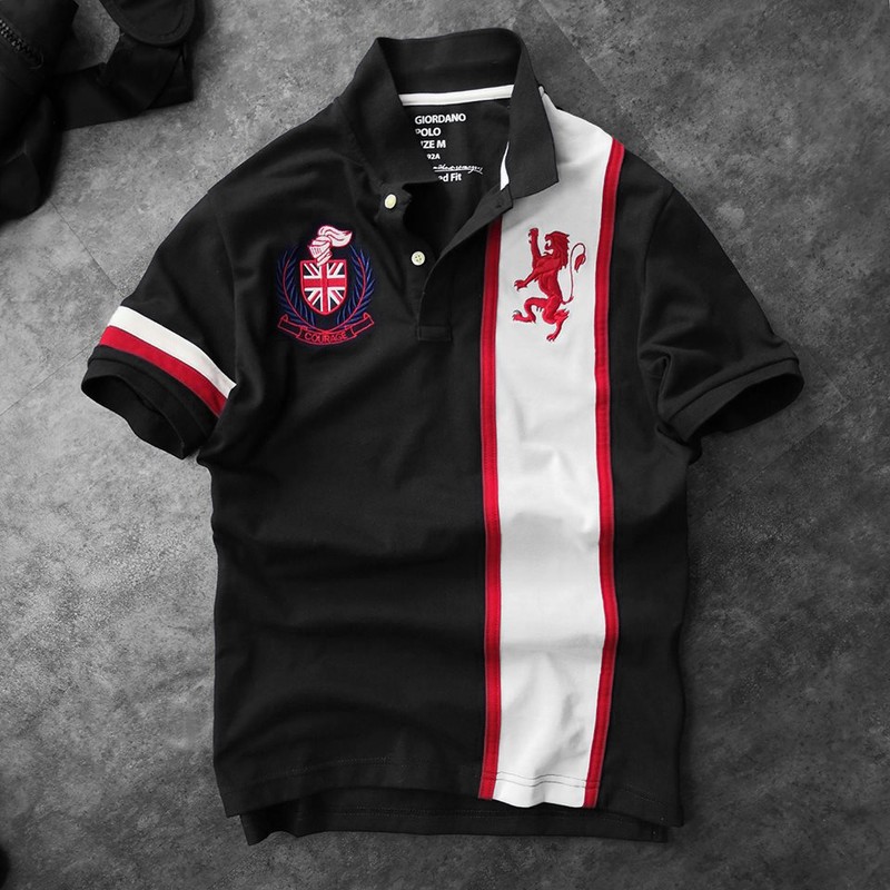 Áo thun nam có cổ phối logo sư tử cao cấp KENSTORE89 ATV067 | BigBuy360 - bigbuy360.vn