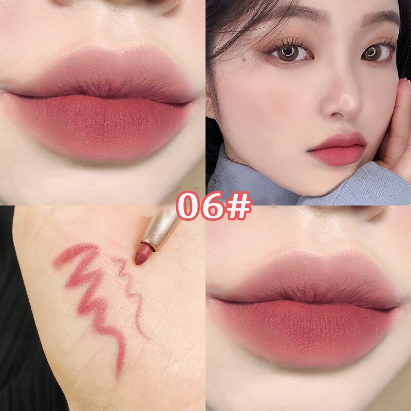 Chì Kẻ Viền Môi Lì Kháng Nước Lâu Trôi Thiết Kế Dạng Xoay Dễ Sử Dụng