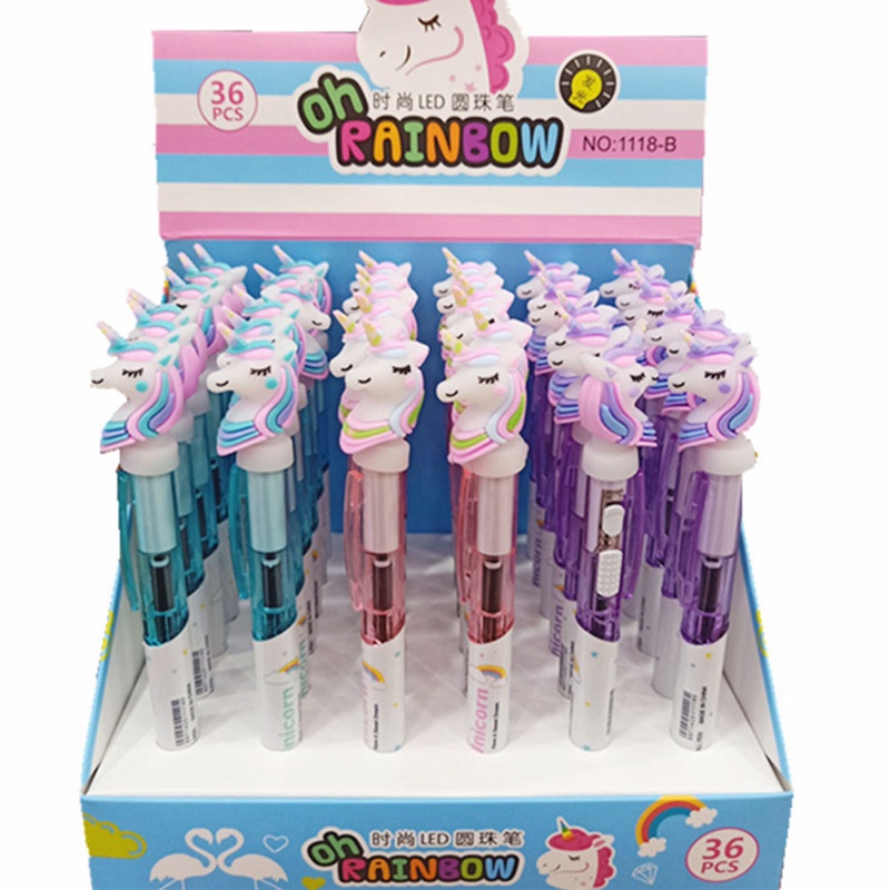 1 Cây Bút Mực Gel Đầu Silica Hình Kỳ Lân Dễ Thương Dùng Làm Quà Tặng Cho Bé / Văn Phòng / Trường Học