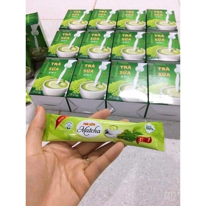 TRÀ MATCHA TRÀ SỮA COZY 3 in 1 306g 18 túi x 17g 4.5