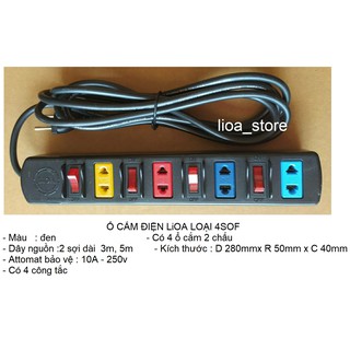 Ổ CẮM ĐIỆN LiOA LOẠI 4SOF.