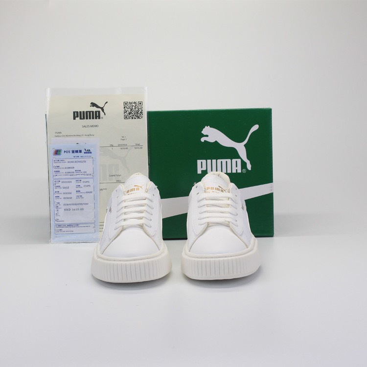 Giày Thể Thao Sneaker Nữ 𝐏𝐮𝐦𝐚 Trắng Full Độn Đế Tăng Chiều Cao Hàng 1:1 [Full Bill + Box]