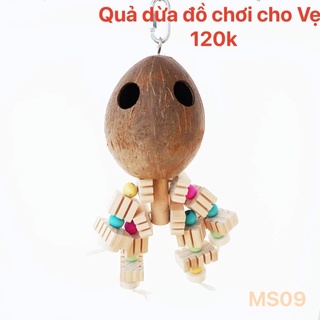 Quả dừa đồ chơi cho vẹt
