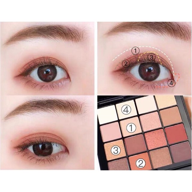 Nyx 16 Màu Phấn Mắt Nhiệt Đới Kỳ Nghỉ Matte Bảng Màu Trái Đất Trang Điểm Mặt Kim Cương Lấp Lánh Phấn Mắt