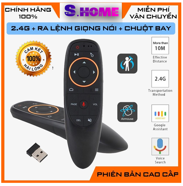 Điều Kiển Giọng nói  Tích hợp Chuột Bay Điều Kiwi V5Pro / V5 Pro hoặc G10S - Hàng Chính Hãng