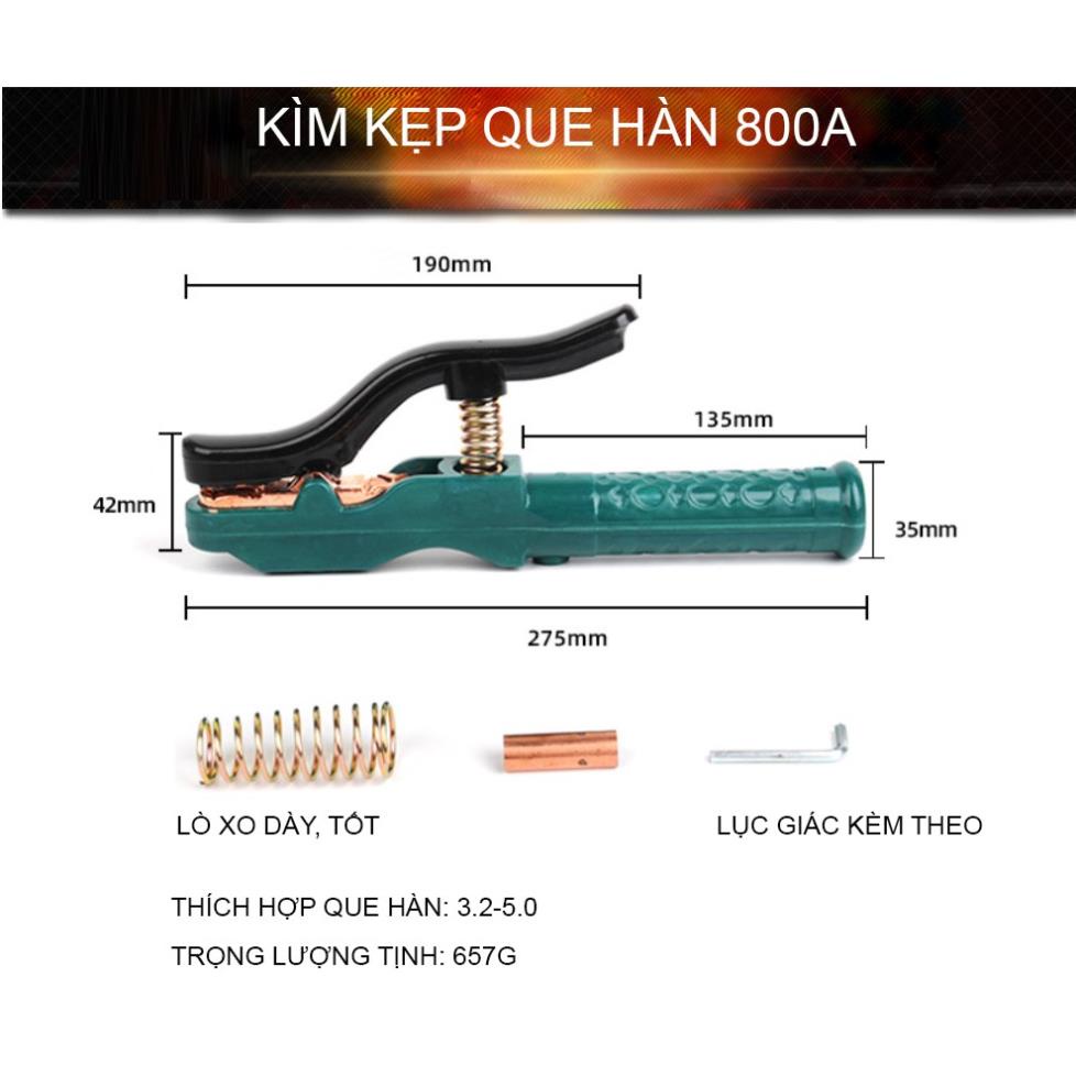 Kìm hàn, kìm kẹp que hàn HAI CHIỀU loại 800A - Một sản phẩm của TUOSEN