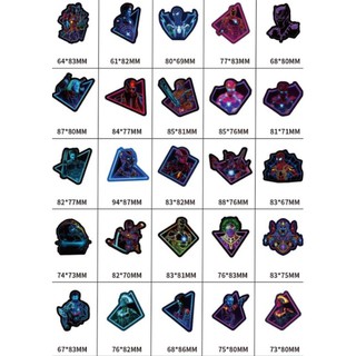 Set 100 tem dán - Marvel Phản Quang