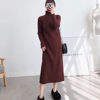 [Có sẵn] Váy Len Đũa Dáng Suông Quảng Châu 3 Màu Basic Hottrend