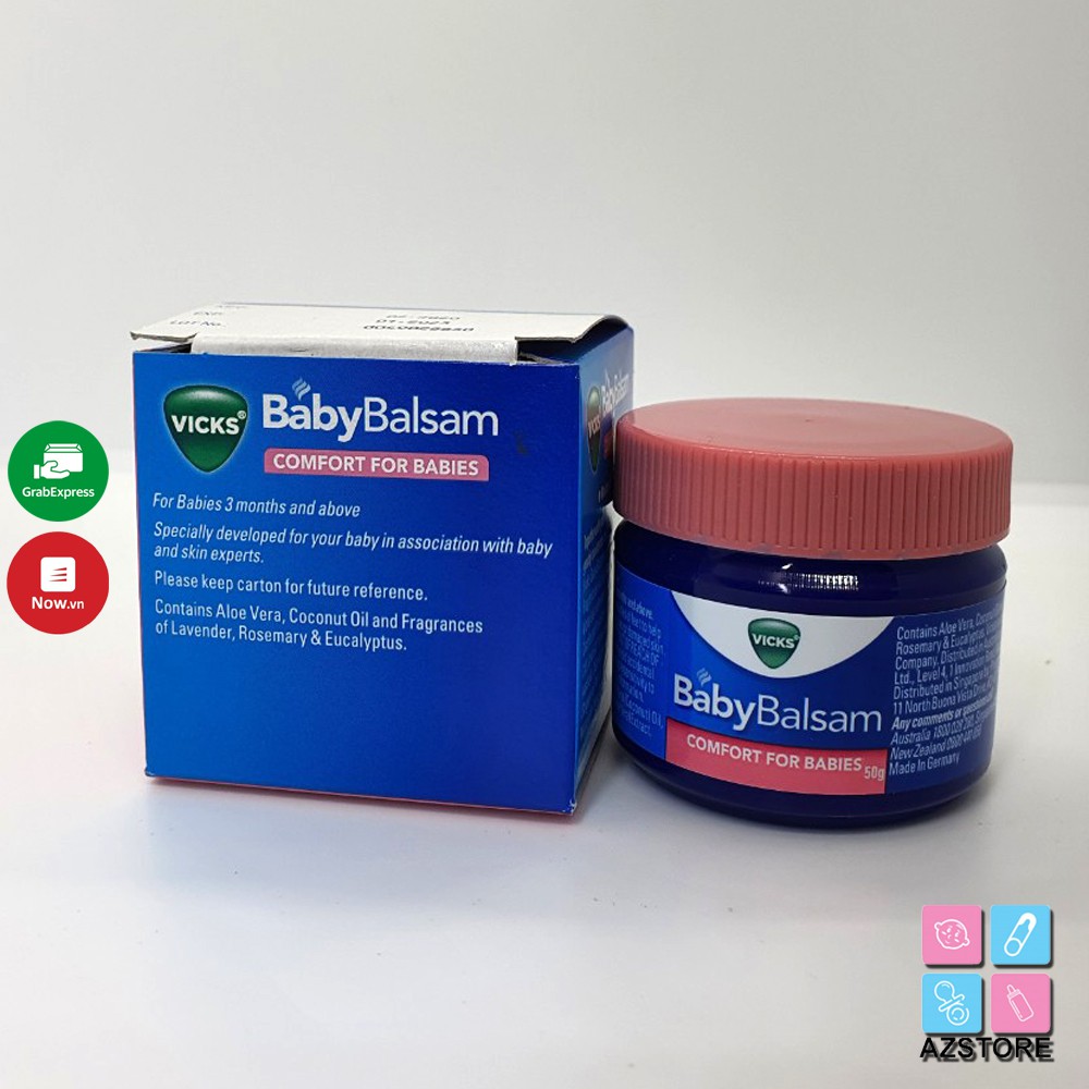 Dầu Vicks Baby Balsam - dầu bôi ấm ngực cho bé