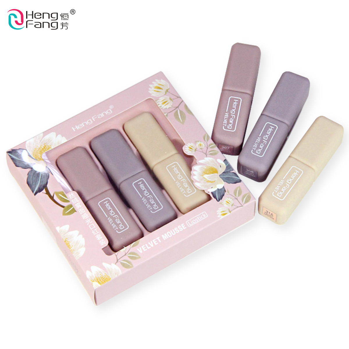 Set 3 Thỏi Son Lì Hengfang 3.5gx3 H9391A/B | BigBuy360 - bigbuy360.vn