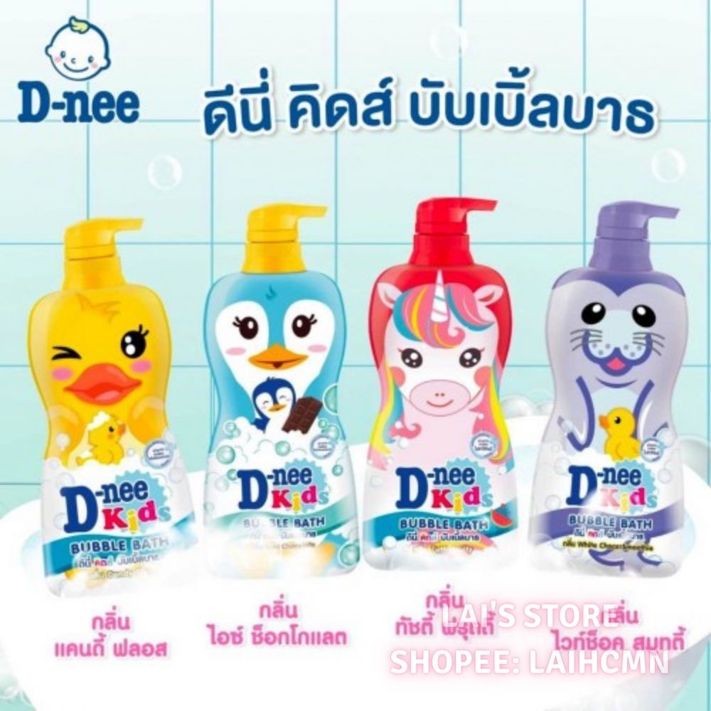 Sữa Tắm Gội Cho Bé Dnee Kid Hình Thú Thái Lan, Thành Phần Tự Nhiên, An Toàn Cho Bé Chính Hãng - LAI'S STORE