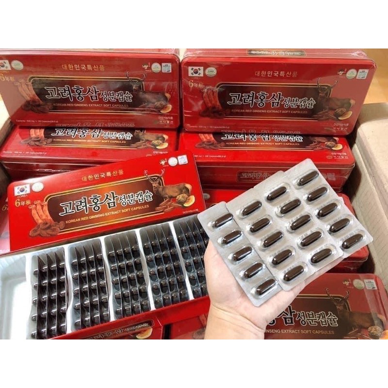 Viên uống đạm sâm nhung hươu Hàn Quốc, Hộp 120V