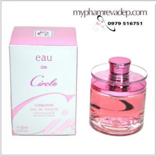 Nước hoa nữ Eau de Circle hồng 60ml - M334