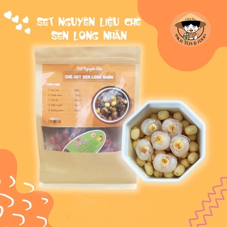 Chè Sen Long Nhãn CHEF BO sét nguyên liệu nấu chè hạt sen long nhãn tại nhà