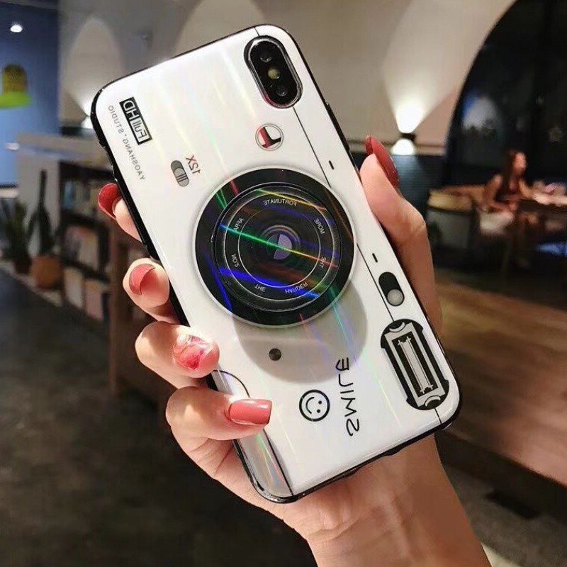 ốp điện thoại hình máy ảnh kèm Tặng PopSocket-ODT22