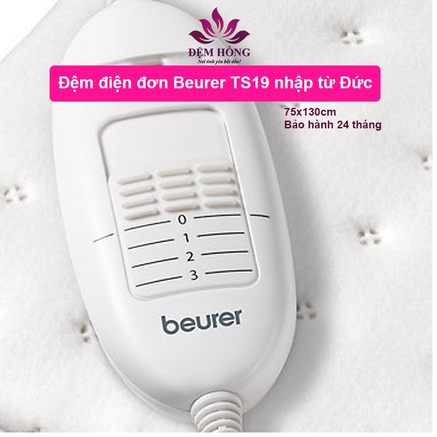 Đệm Điện Đơn Beurer TS19 đến từ Đức 75x130cm sưởi ấm mùa đông